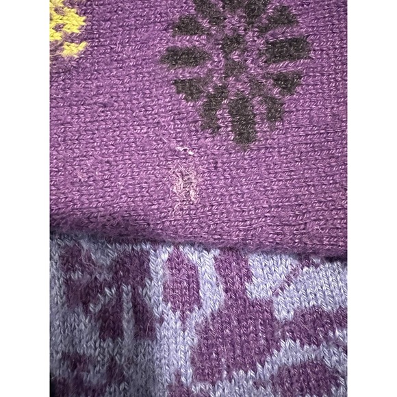 Alpaca Imports Cardigan Sweater Nordic Sz M Wool Ultra Soft Purple Blue - Picture 5 of 5